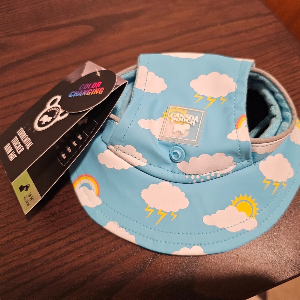Canada Pooch Color Changing Rain Hat (S)